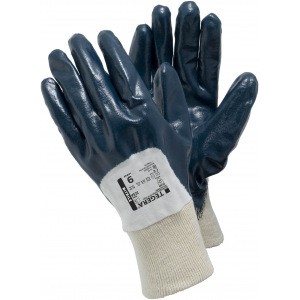 Нитриловые рабочие перчатки с обливом 3/4 водо- и маслоотталкивающие TEGERA, размер 10 723А-10