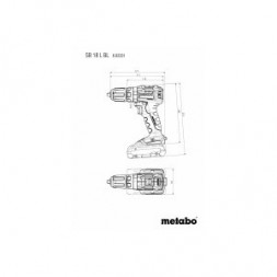Аккумуляторная ударная дрель-шуруповерт Metabo SB 18 L BL 602331800