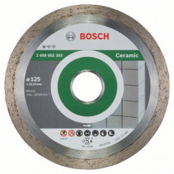 Диск алмазный отрезной по керамической плитке Standard for Ceramic (125х22.2 мм) Bosch 2.608.602.202