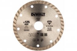 Диск алмазный отрезной Turbo (125х22.2 мм) для УШМ DEWALT DT 3712
