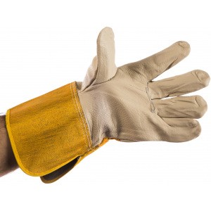 Комбинированные спилковые рабочие перчатки БЕРТА 323