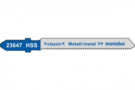 Набор пилок для лобзика по металлу 5 шт. (51х1,2 мм) Metabo 623647000