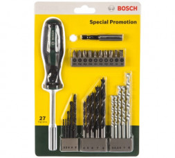 Набор сверл и насадок-бит 27 предметов Bosch 2607017201