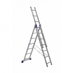 Трехсекционная универсальная алюминиевая лестница Алюмет Серия H3 5307