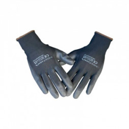 Лёгкие бесшовные защитные перчатки эргономичной формы WIEDERKRAFT WDK-PU01B/XXL