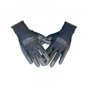 Лёгкие бесшовные защитные перчатки эргономичной формы WIEDERKRAFT WDK-PU01B/XXL