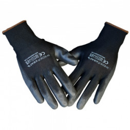 Защитные легкие бесшовные перчатки WIEDERKRAFT размер M, пара WDK-PU01B/M