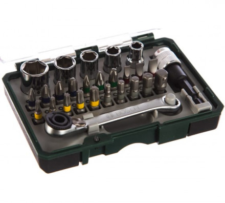 Набор бит с ключом-трещоткой (27 предметов) Bosch 2607017160
