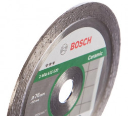 Алмазный отрезной диск по керамике для GWS 10.8 (76х10 мм) Bosch 2608615020
