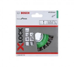 Кольцевая щетка X-LOCK (115 мм; 0.5 мм) Bosch 2608620733